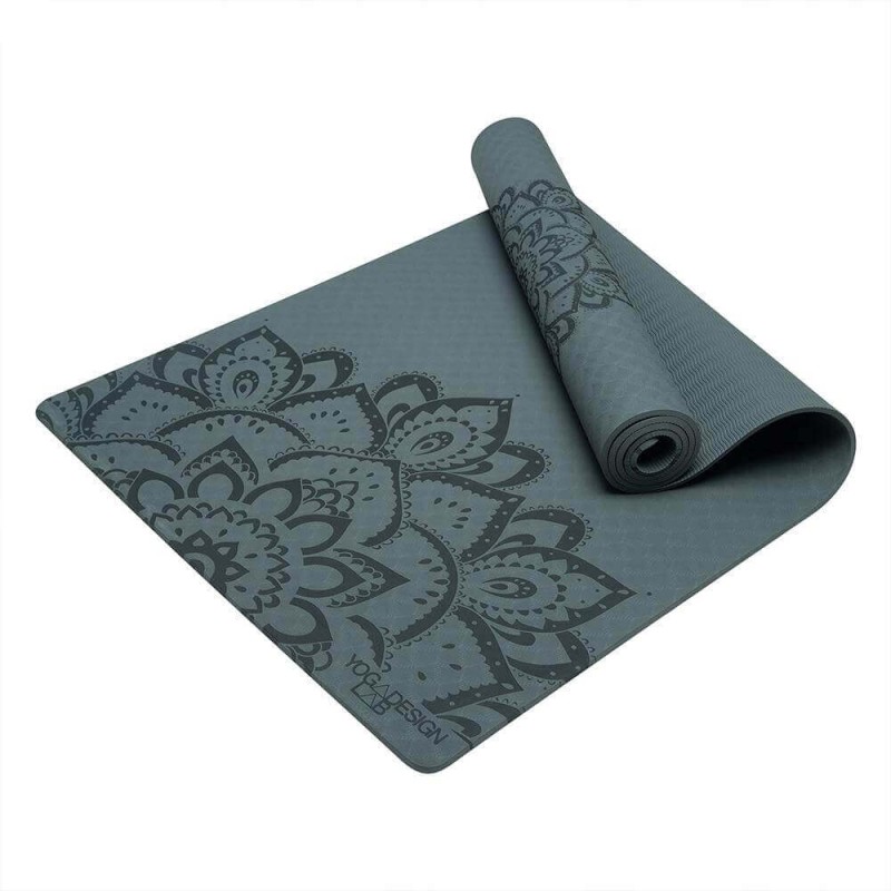 Mata do jogi Yoga Design Lab Flow 6 mm - Pure Mandala Charcoal