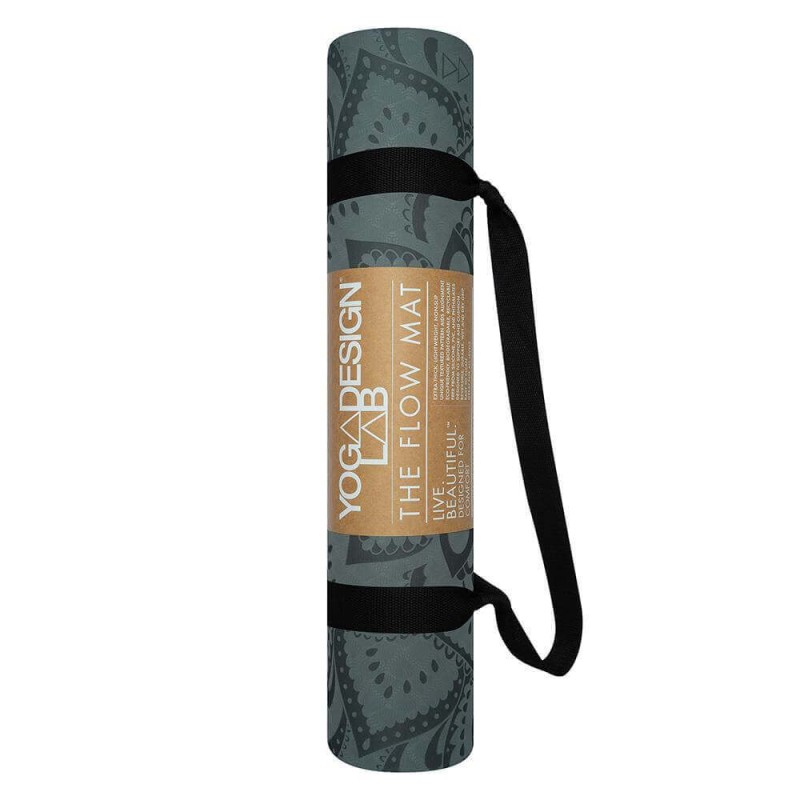 Mata do jogi Yoga Design Lab Flow 6 mm - Pure Mandala Charcoal