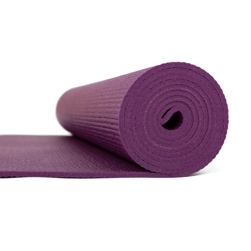 Mata do jogi Bodhi Leela 4,5mm - fioletowy z mandalą
