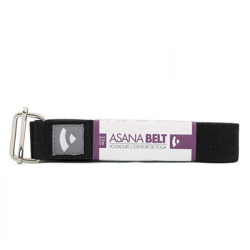 Pasek do jogi Bodhi Asana belt 2,5m - czarny