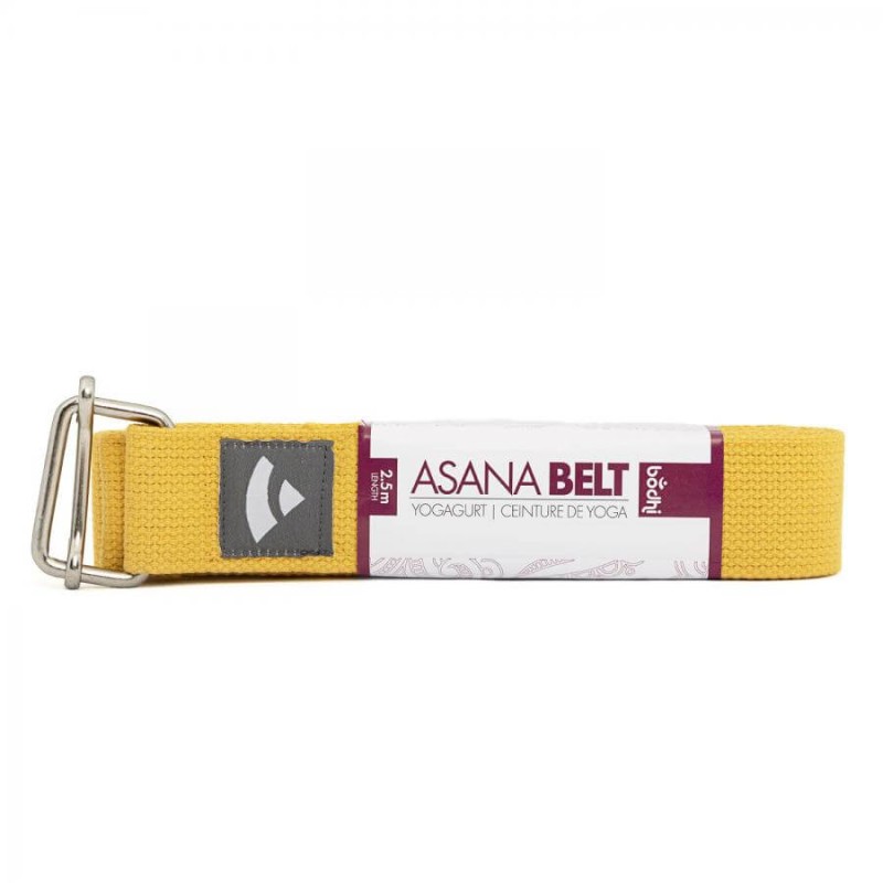 Pasek do jogi Bodhi Asana belt 2,5m - żółty