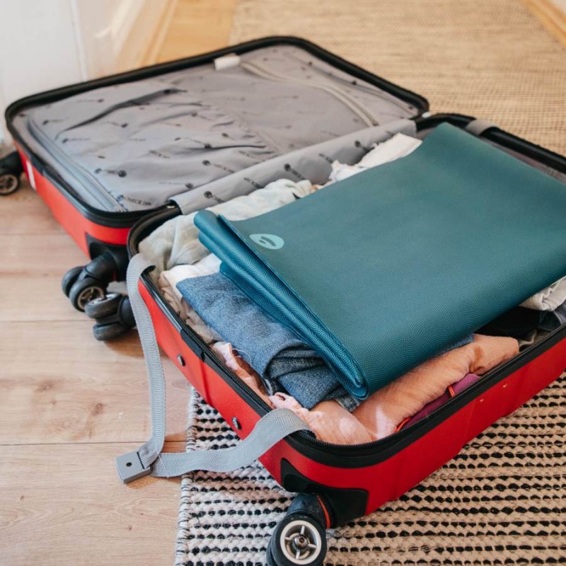 Kauczukowa mata do jogi Bodhi EcoPro Travel 1,3mm - miętowy