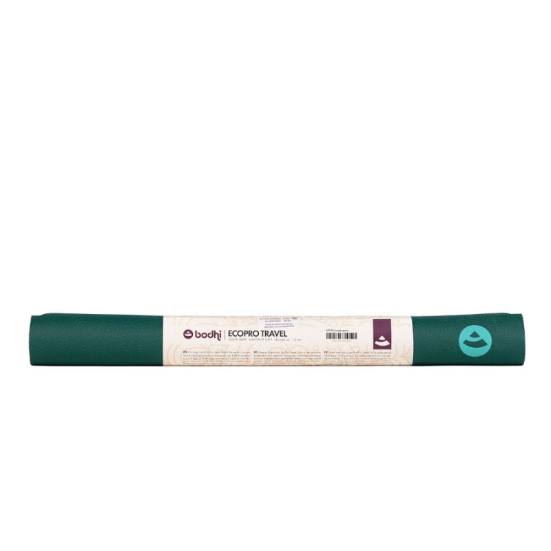 Kauczukowa mata do jogi Bodhi EcoPro Travel 1,3mm - miętowy