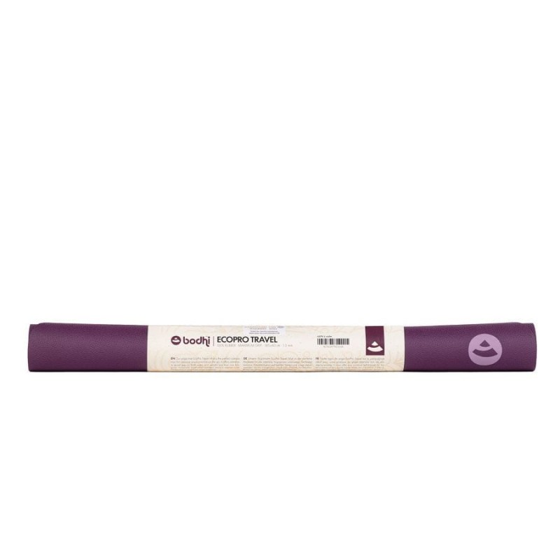 Kauczukowa mata do jogi Bodhi EcoPro Travel 1,3mm - fioletowy