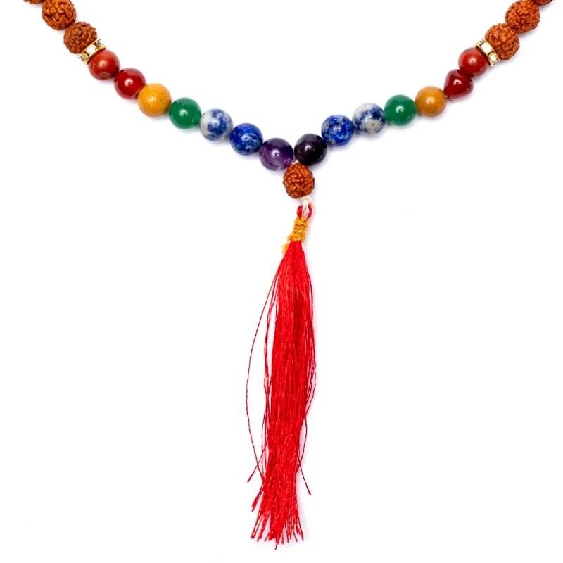 Naszyjnik/Mala chakra rudraksha - 108 koralików
