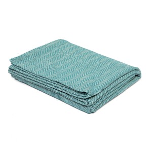 Bawełniany koc do jogi Bodhi Nidra - błękitny