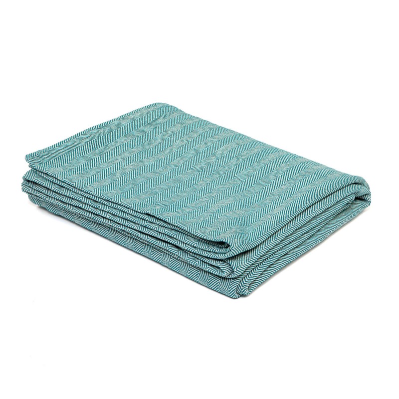 Bawełniany koc do jogi Bodhi Nidra - błękitny