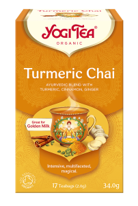 Herbata Yogi Tea Turmeric Chai - Złoty czaj z kurkumą (17x2,0g)