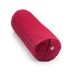 Bolster wałek do jogi Kurma - burgudnowy