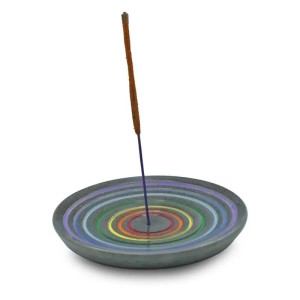 Podstawka na kadzidła ze steatytu - Tęcza