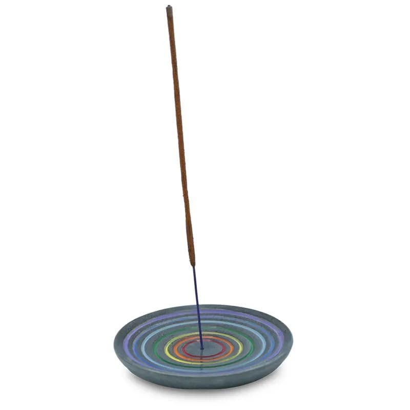 Podstawka na kadzidła ze steatytu - Tęcza