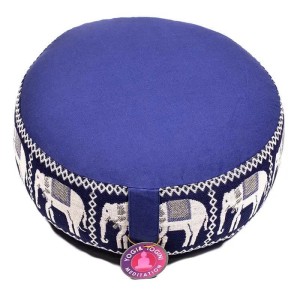 Poduszka do medytacji z organicznej bawełny - Słonie