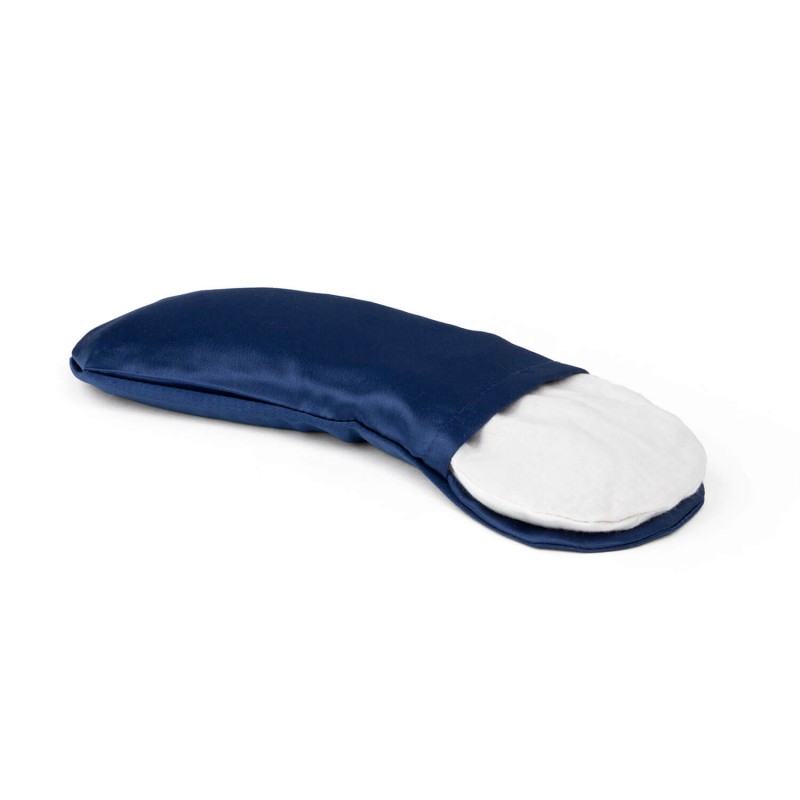 Satynowa poduszeczka na oczy Bodhi Om - granatowy