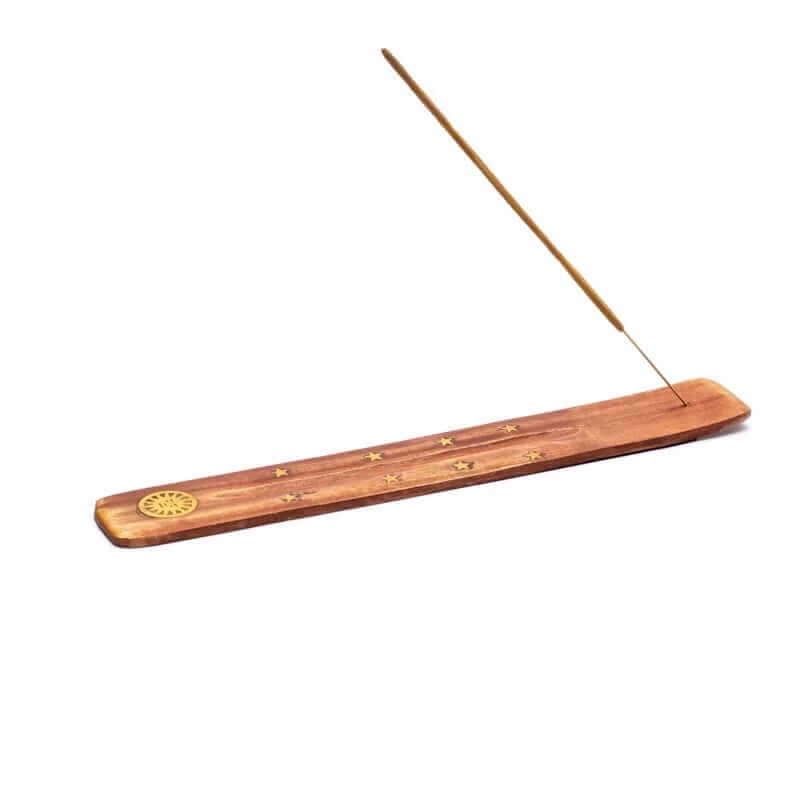 Drewniana podstawka na kadzidła - Słońce