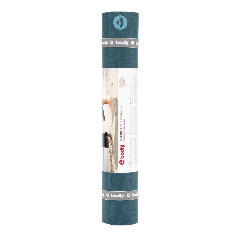 Mata do jogi Bodhi Rishikesh Premium XL 4,5mm - długa 200cm- niebieski
