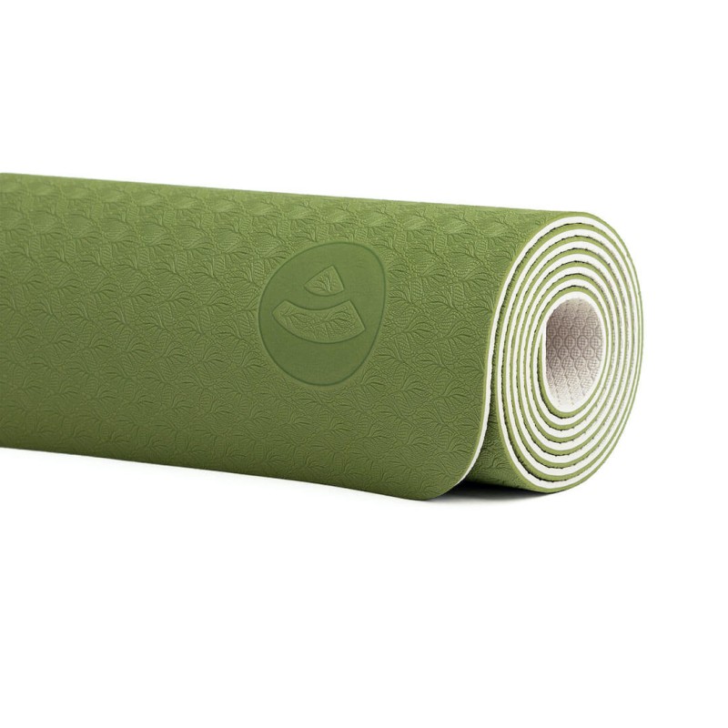 Zestaw do jogi Bodhi Yoga Set Flow: mata, klocki, pasek - oliwkowy