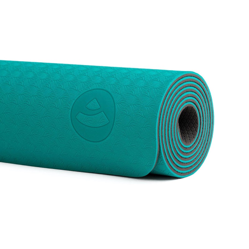 Zestaw do jogi Bodhi Yoga Set Flow: mata, klocki, pasek - turkusowy