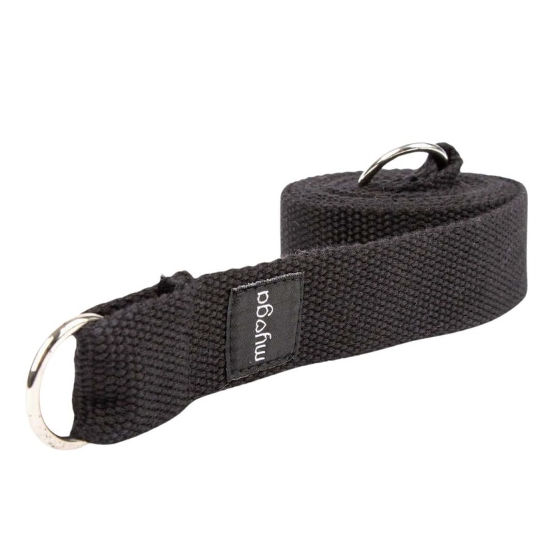 Pasek do jogi myga 2 w 1 - czarny