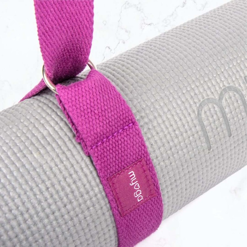 Pasek do jogi myga 2 w 1 - fioletowy