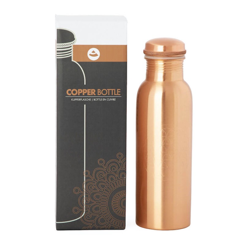 Miedziana butelka na wodę Bodhi 800ml - Ornaments