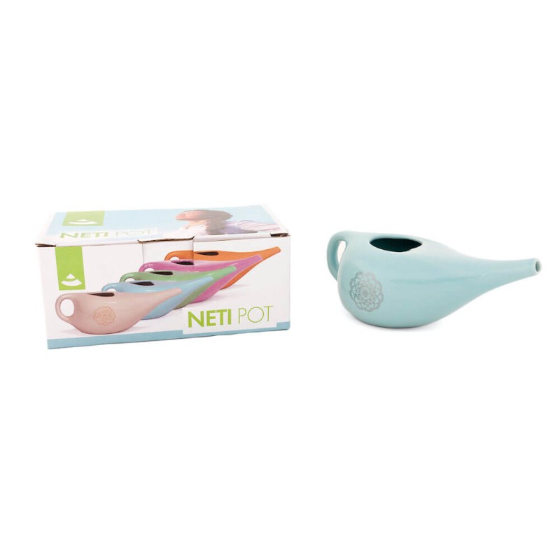 Ceramiczne naczynie Bodhi Neti Pot - błękitny