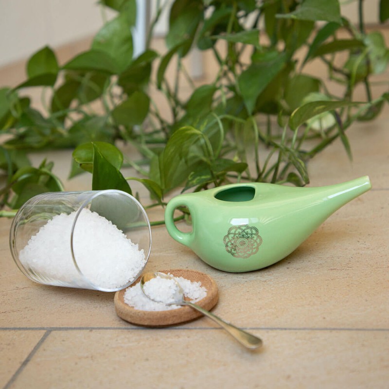 Ceramiczne naczynie Bodhi Neti Pot - zielony