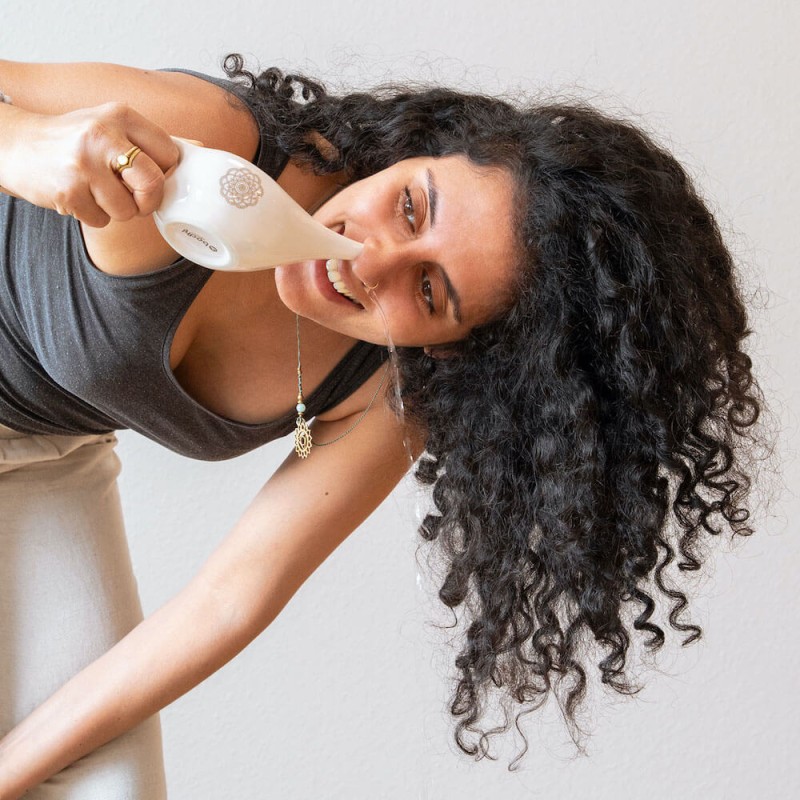 Ceramiczne naczynie Bodhi Neti Pot - mango