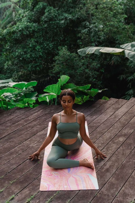 Mata do jogi Yoga Design Lab Combo 3,5 mm - Pearl