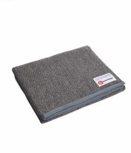 Wełniany koc do jogi Manduka Recycled Wool Blanket - Sediment