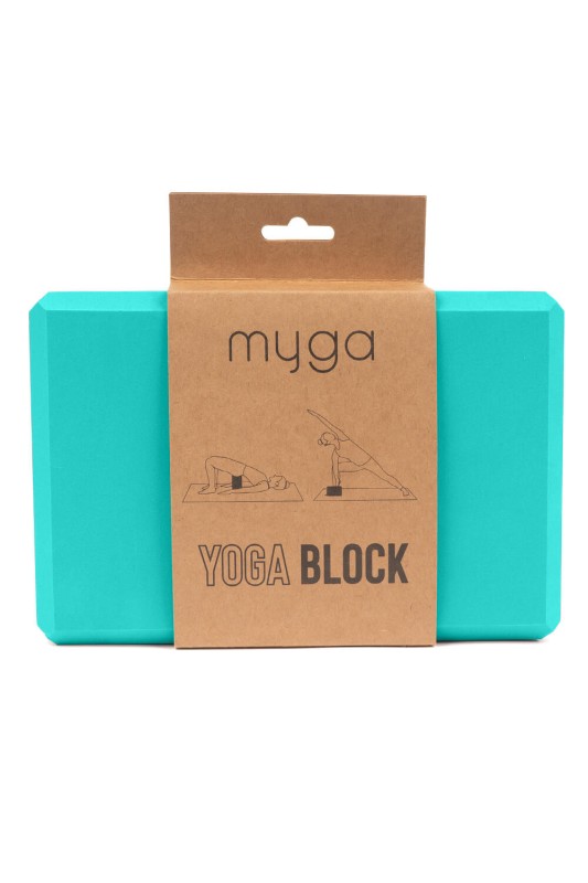 Klocek do jogi myga Foam Block - turkusowy