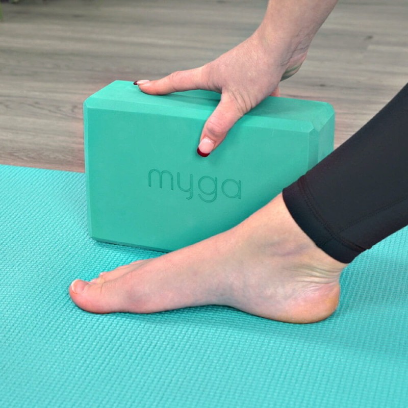 Klocek do jogi myga Foam Block - turkusowy