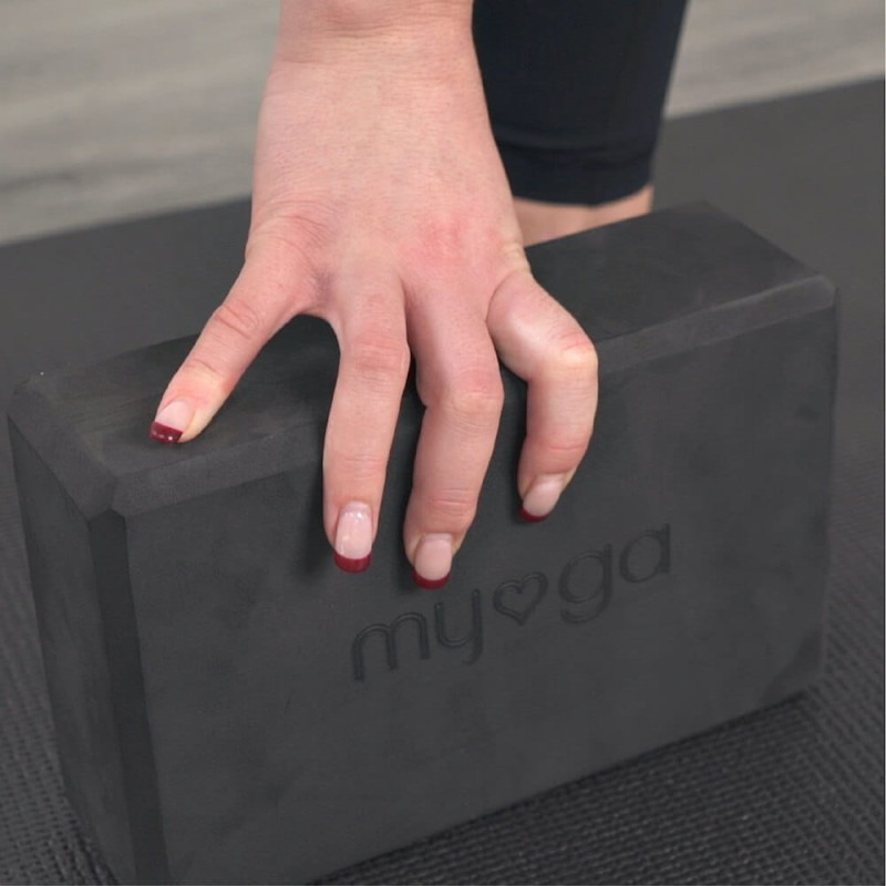 Klocek do jogi myga Foam Block - czarny