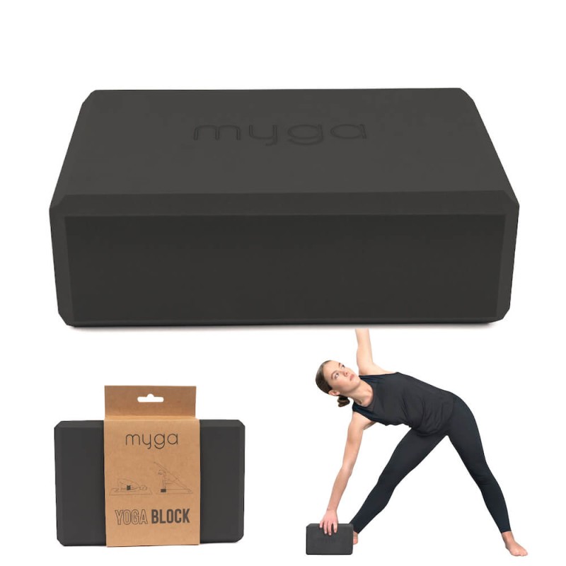 Klocek do jogi myga Foam Block - czarny