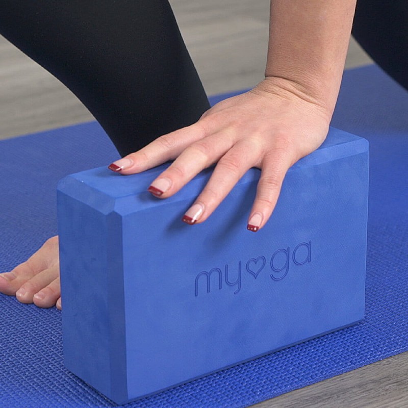 Klocek do jogi myga Foam Block - granatowy