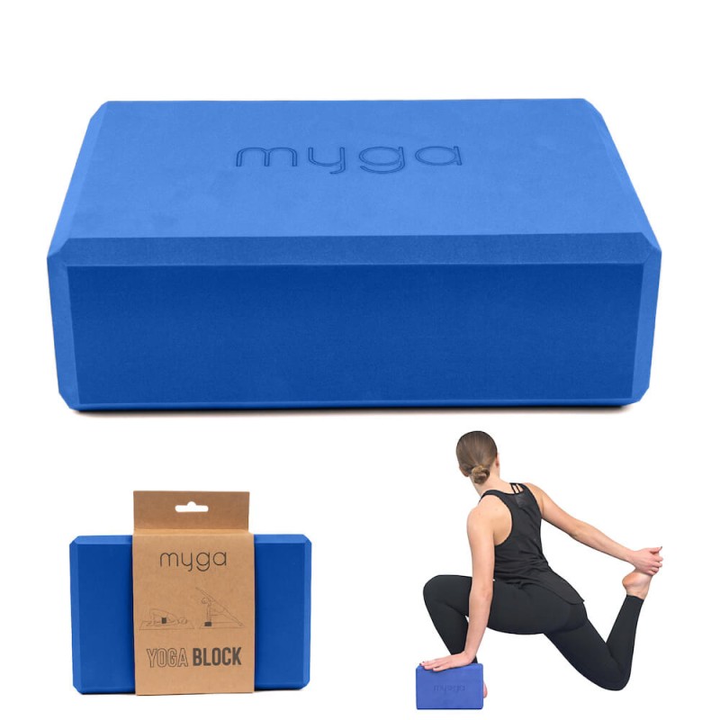 Klocek do jogi myga Foam Block - granatowy