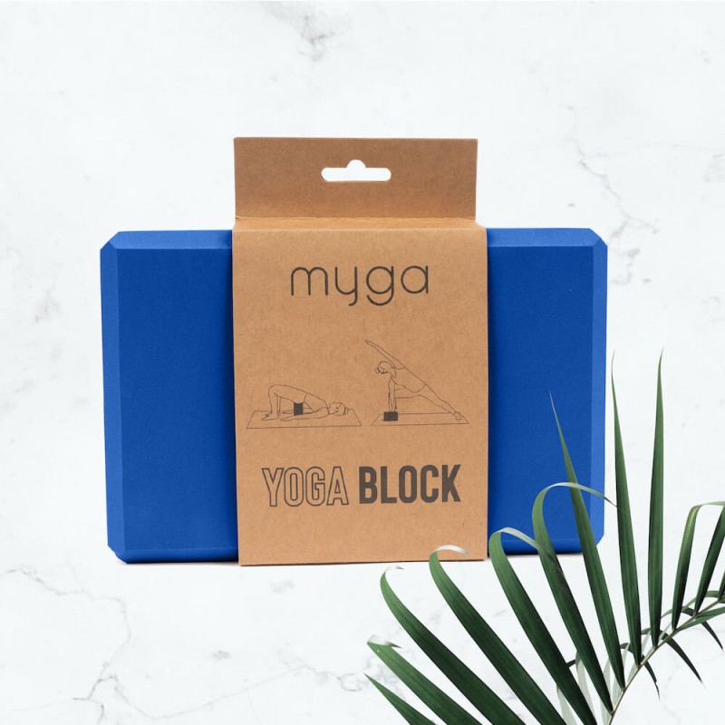 Klocek do jogi myga Foam Block - granatowy