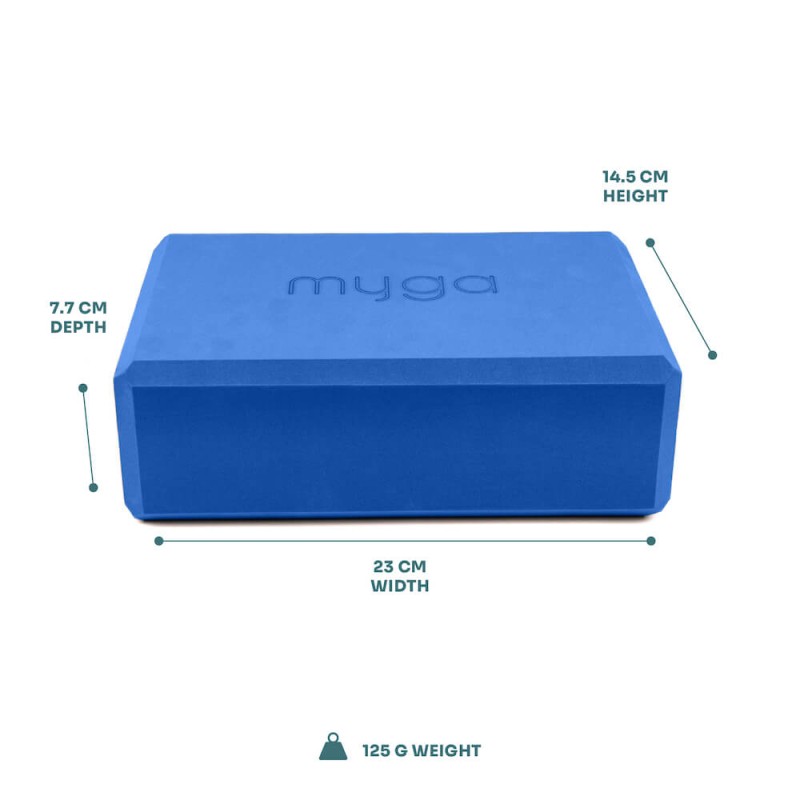 Klocek do jogi myga Foam Block - granatowy