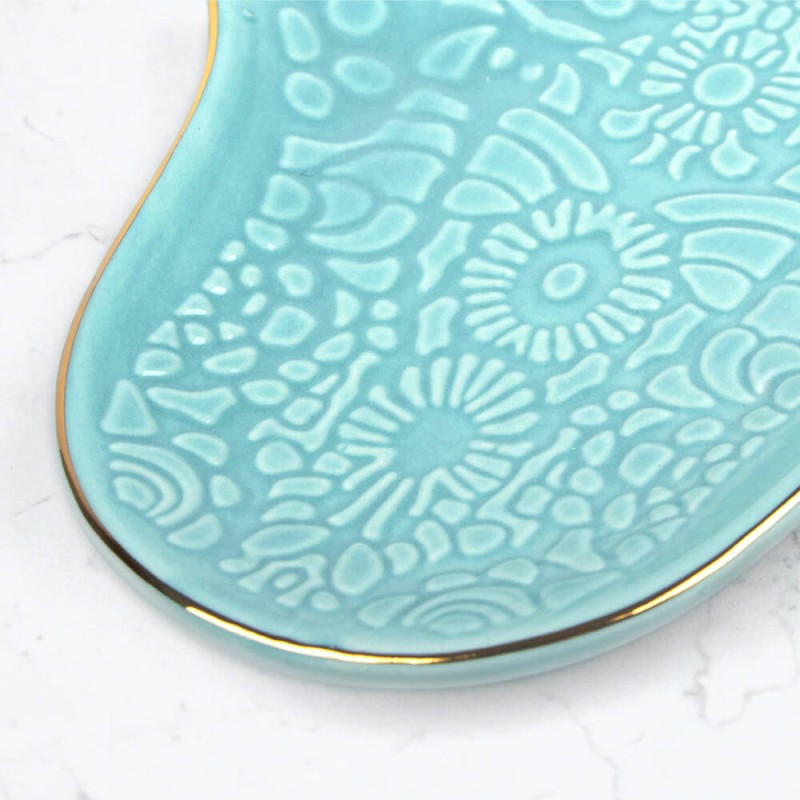 Podstawka ceramiczna na biżuterię - Hamsa