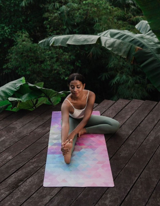 Mata do jogi Yoga Design Lab Combo Travel 1,5 mm - Tribeca Sand