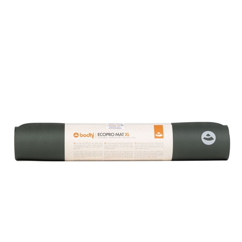 Kauczukowa mata do jogi Bodhi EcoPro XL 200cm 4mm - czarny
