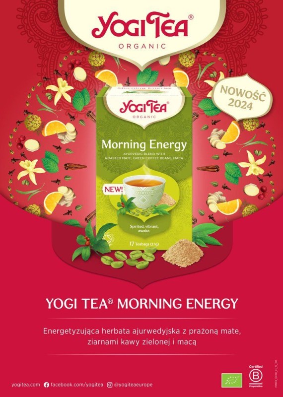 Herbata Yogi Tea Morning Energy - Poranna energia
