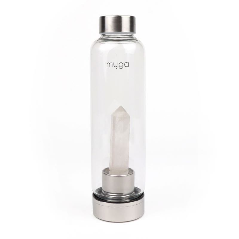 Szklana butelka na wodę myga z kwarcem 500ml