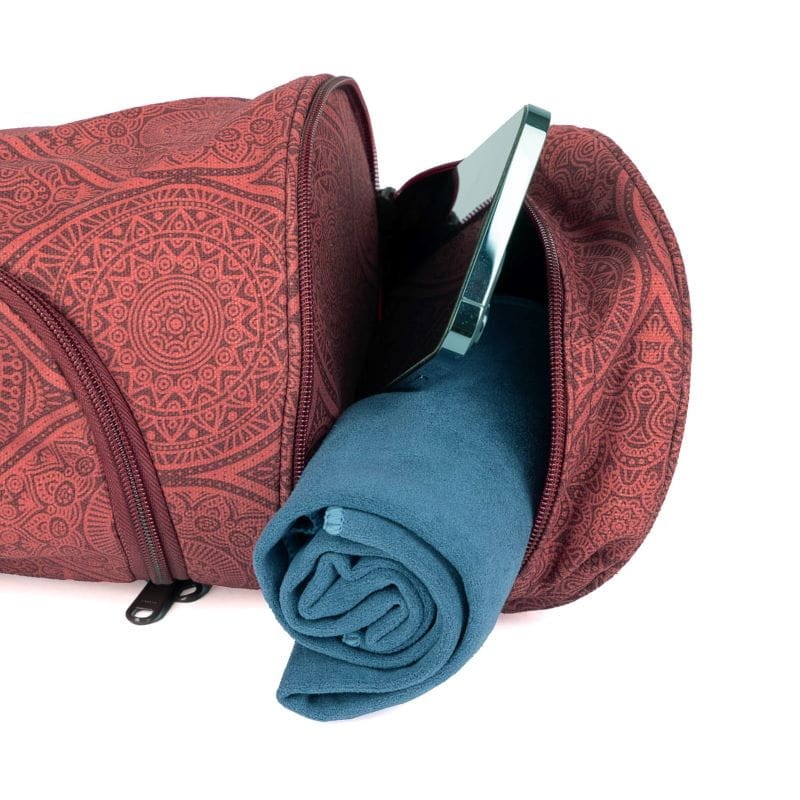 Bawełniana torba na matę do jogi Bodhi Asana Bag 70 - bordowy