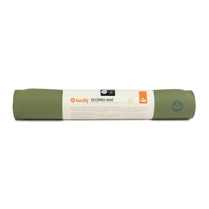 Kauczukowa mata do jogi Bodhi EcoPro 4mm - oliwkowy