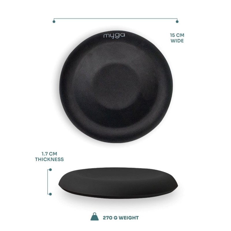 Podkładka żelowa do jogi myga Support Pad – czarny