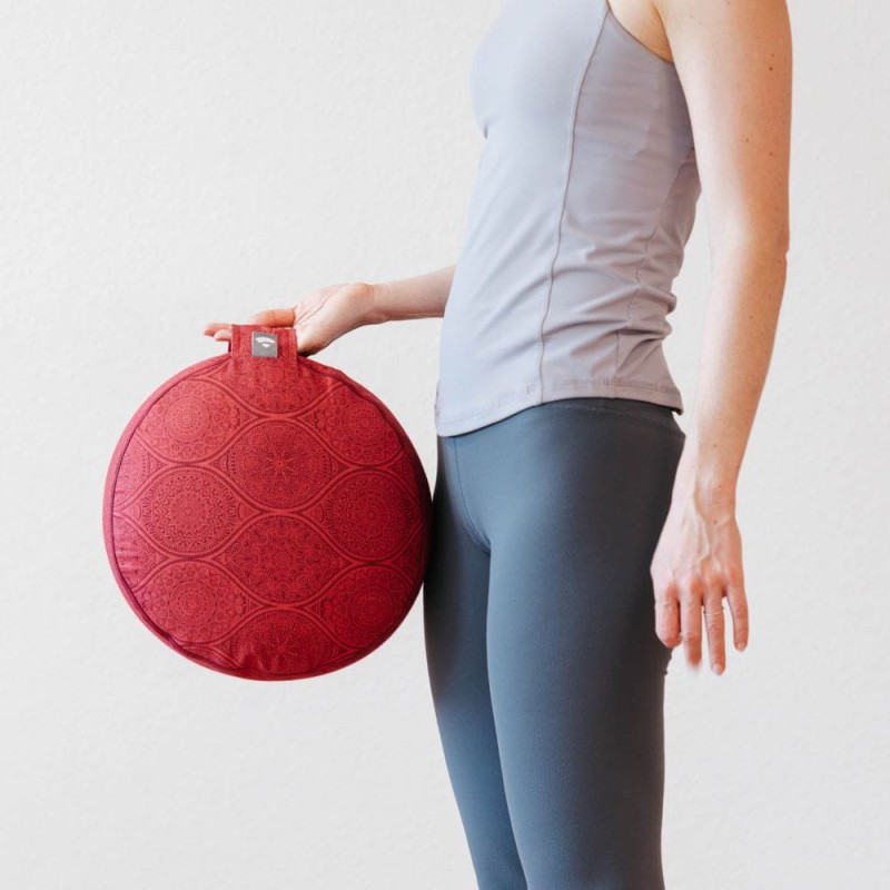 Poduszka do medytacji Bodhi Rondo Maharaja - bordowy