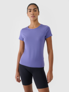 Koszulka treningowa 4F regular szybkoschnąca damska - granatowa