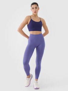 Legginsy treningowe 4F bezszwowe damskie - granatowe