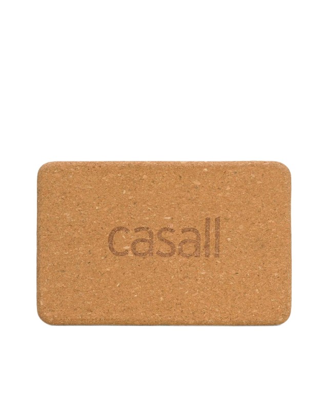Klocek jogowy z korka Casall - Brązowy