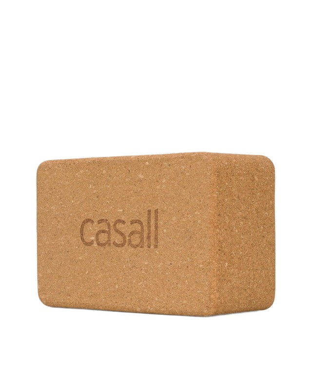 Klocek jogowy z korka Casall - Brązowy